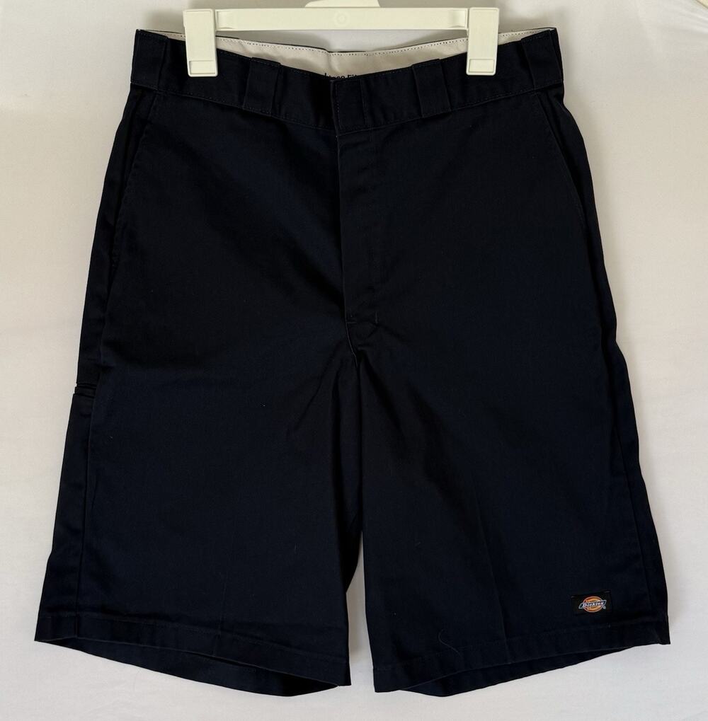Dickies Loose Fit Work Shorts Men’s 34 Navy Cargo A182